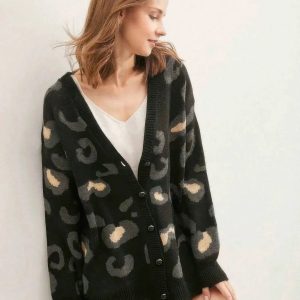 Leopard Button Down Cardigan